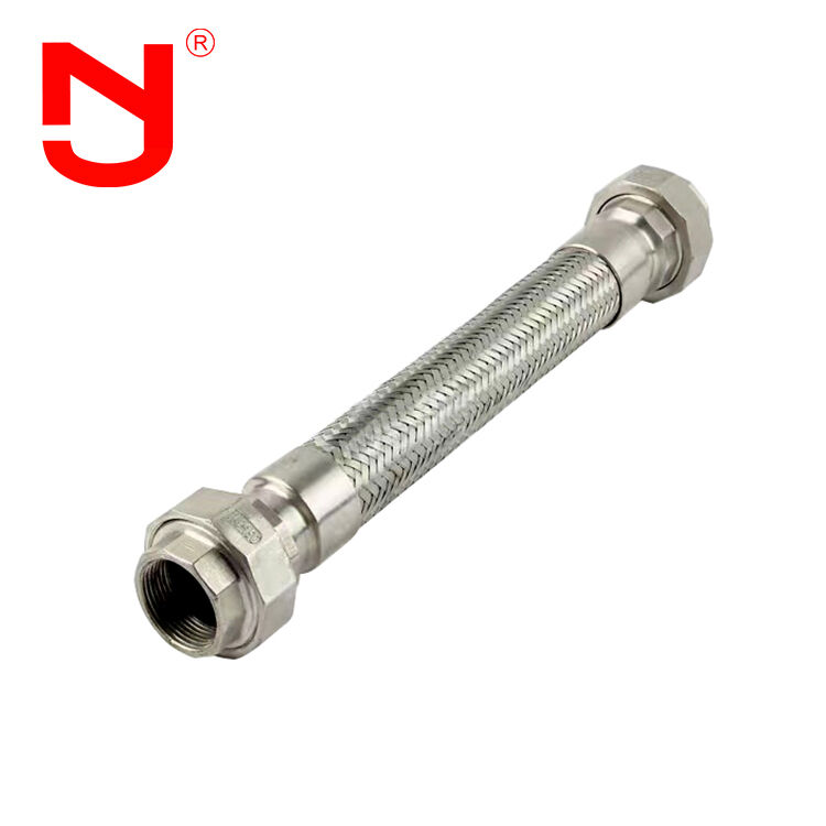 Stainless Steel 304/316 Metal Braided Hose with Union Type Connection for Vibration Absorption