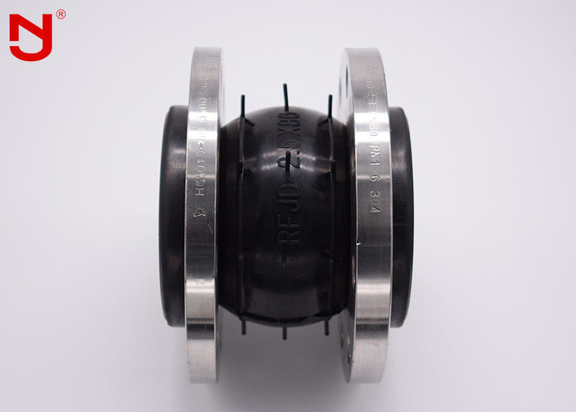 DN80 DIN単一球のゴム製膨張継手の鋼線の繊維加圧リング
