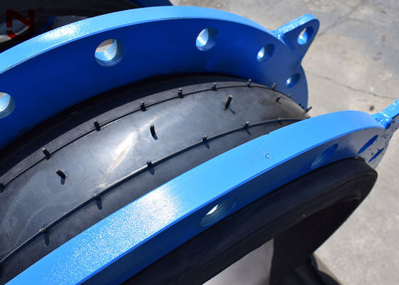 DN80 DIN単一球のゴム製膨張継手の鋼線の繊維加圧リング