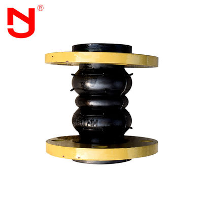 浮遊フランジの二重球のゴム製膨張継手