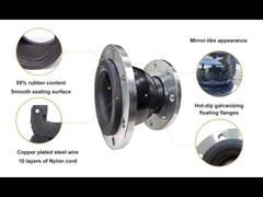 減らされたゴム製膨張継手